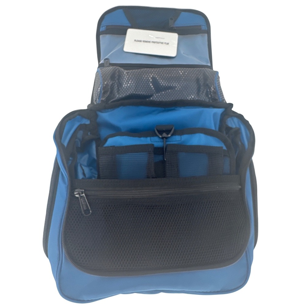 L.L.Bean Personal Organizer Toiletry Bag Medium Nautical Blue 245361 NWT